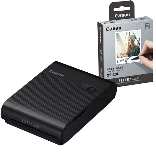 Canon SELPHY Square QX 10 noire + paquet de papier - Kamera Express