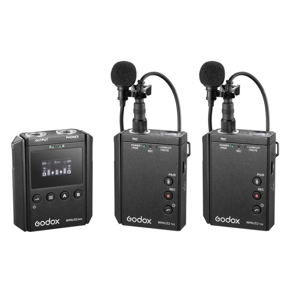 Godox WMicS1 Pro Kit Système de microphone Lavalier sans fil