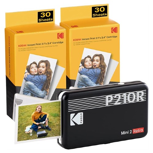 ReFoto Kodak Fotoprinter Mini 2 Retro Zwart